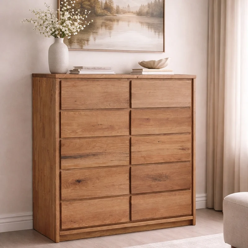 Credenza alta in rovere massiccio dell'Oregon 1.5 | NordicStory