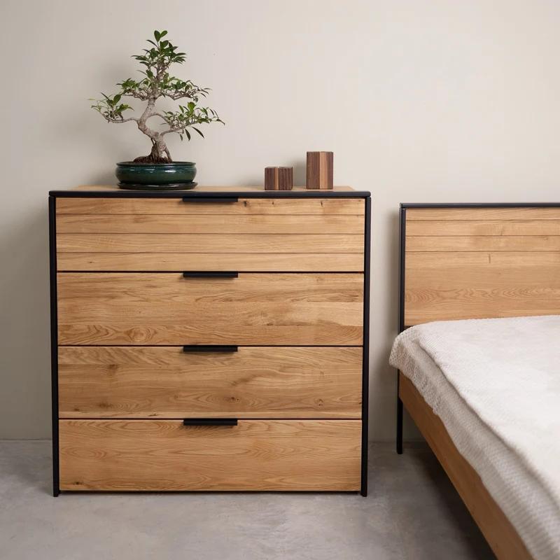Comò in legno massello di rovere Runa | NordicStory
