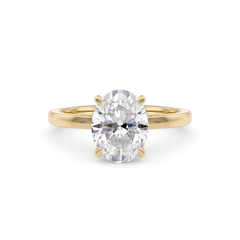 Sofia Verlobungsring Gelbgold Low Setting
