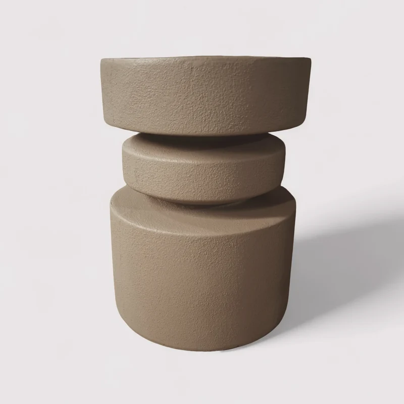 Taren - Tavolino da salotto colore marrone mocha stile moderno