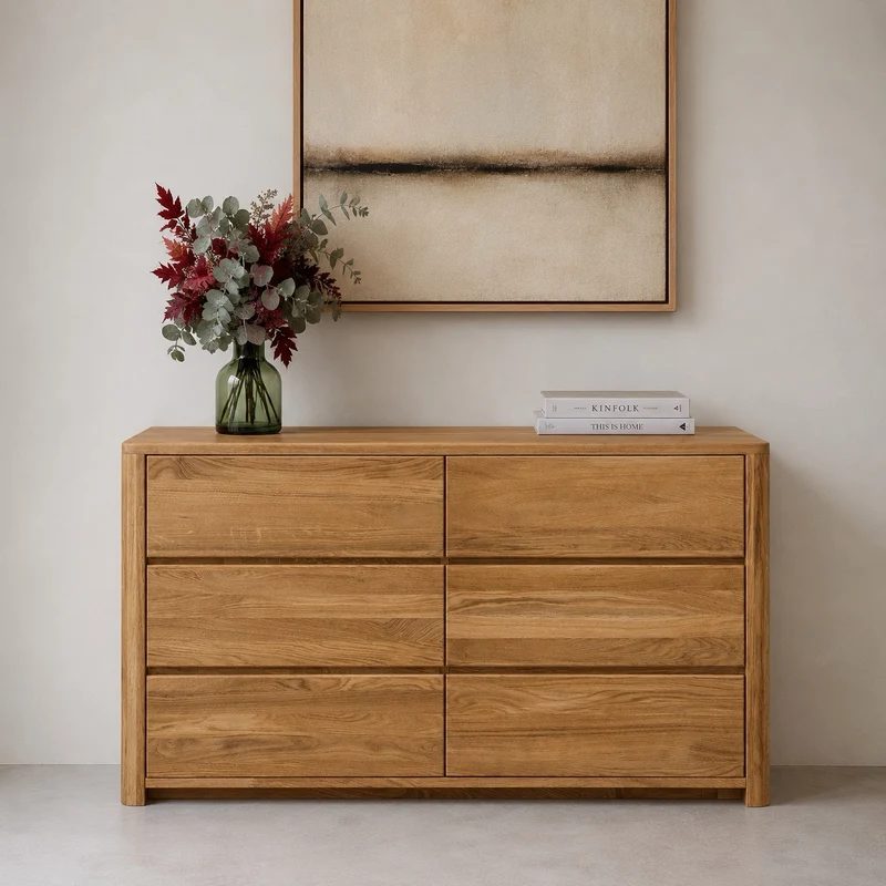 Credenza Comò in legno massello di rovere Elsa 6 | NordicStory