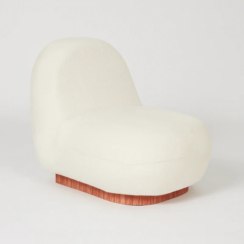 Plumerina - Sofa Poltrona da salotto 1 Posto colore Bianco Moderno