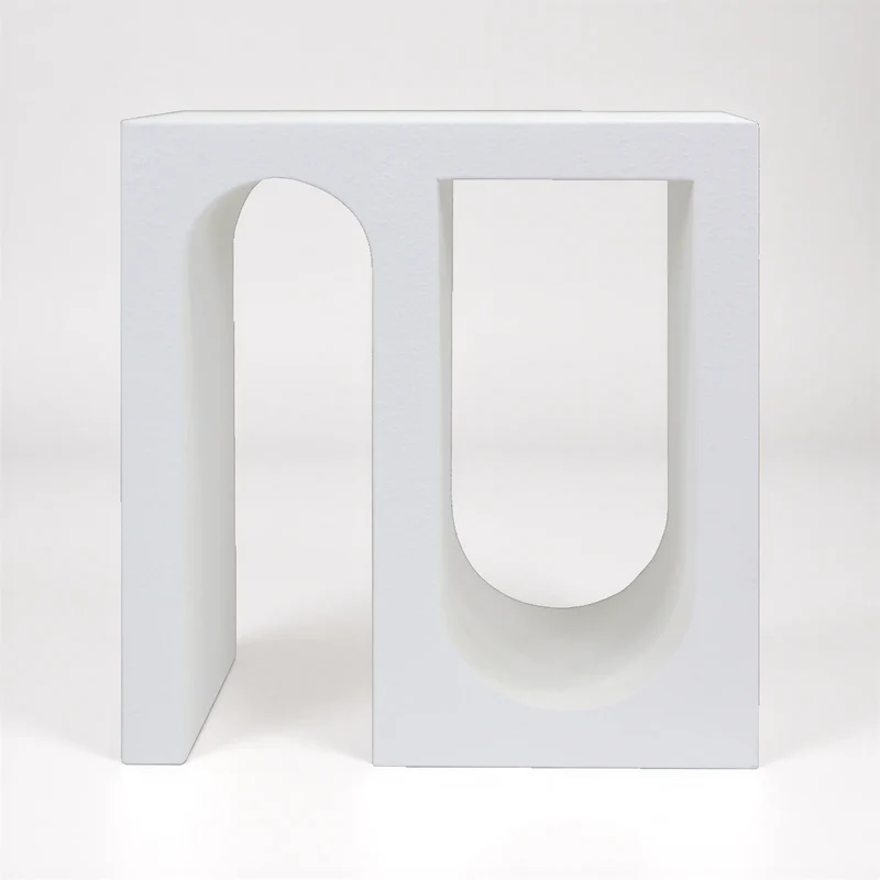 Linnea - Comodino camera da letto colore bianco stile moderno