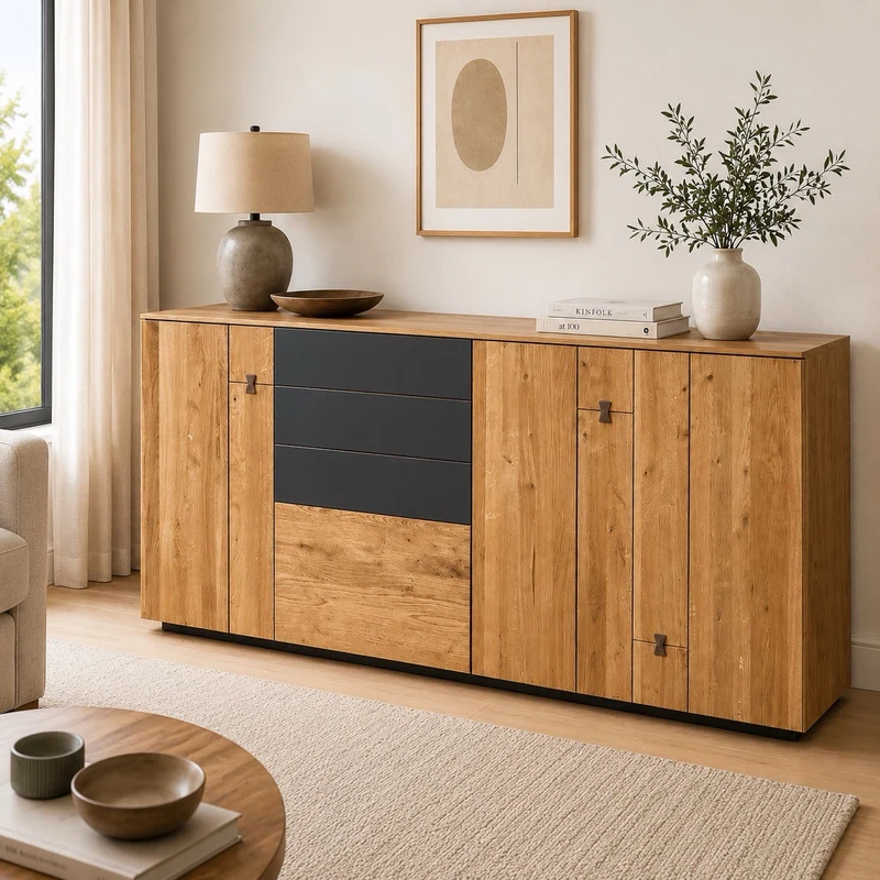 Comodino in rovere MINURA 47 | LoftStory