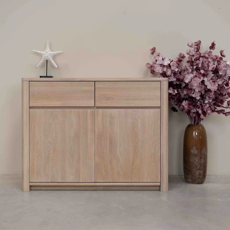 Credenza Comò in legno massello di rovere Elsa 2 | NordicStory