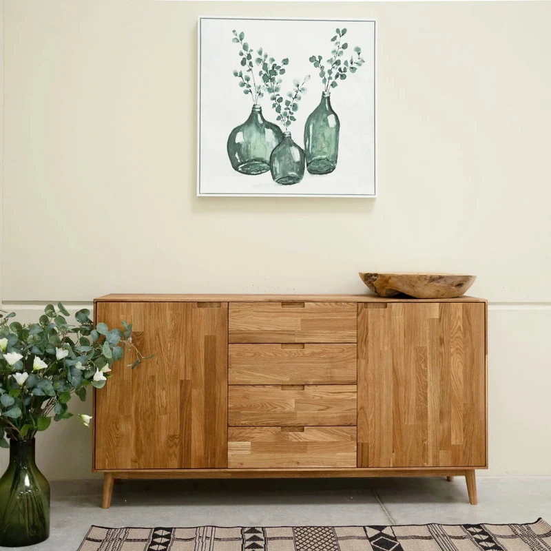 Credenza Comò in legno massello di rovere Escandi 3 | NordicStory