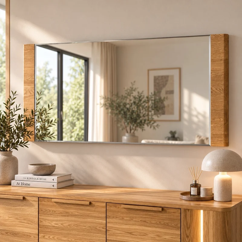 Specchio in legno di rovere LONDRES 80 | LoftStory