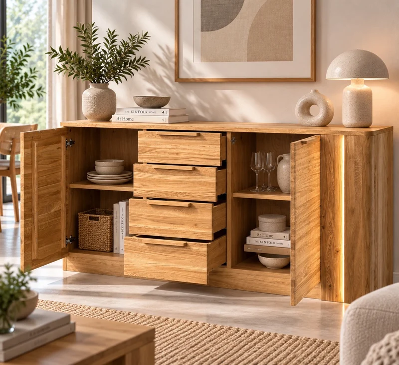 Comodino in rovere LONDRES 46 | LoftStory