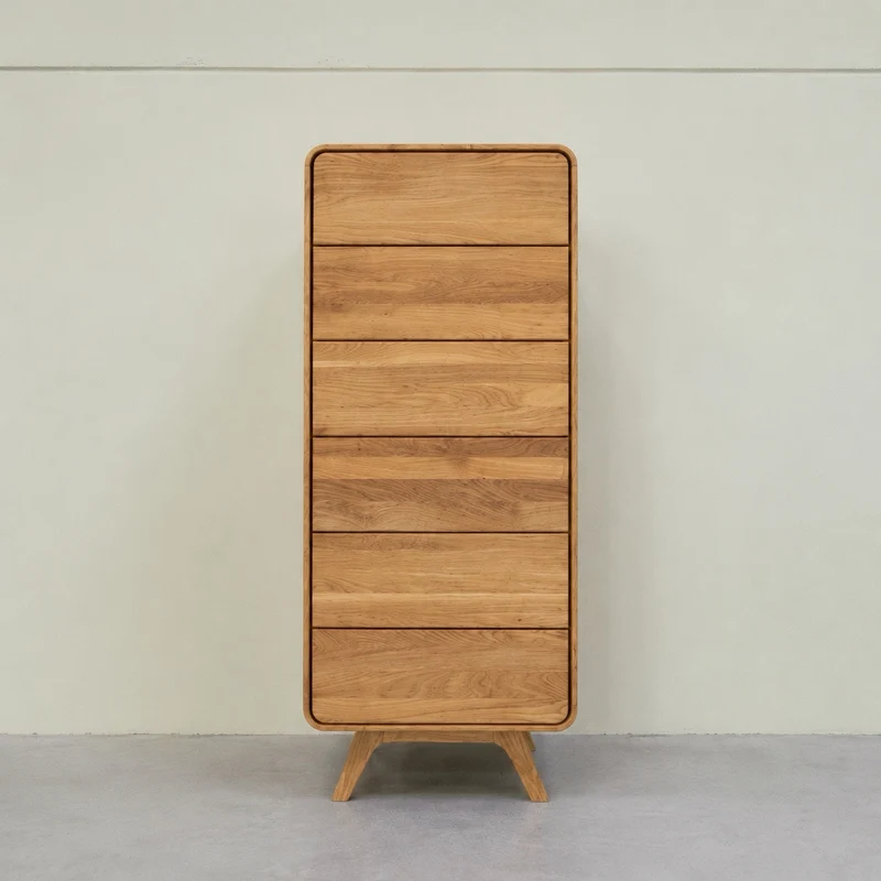 Comò in legno massello di rovere Geneva 1 | NordicStory