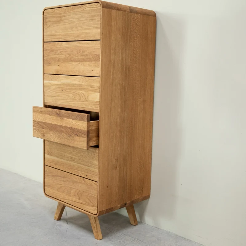 Comò in legno massello di rovere Geneva 1 | NordicStory