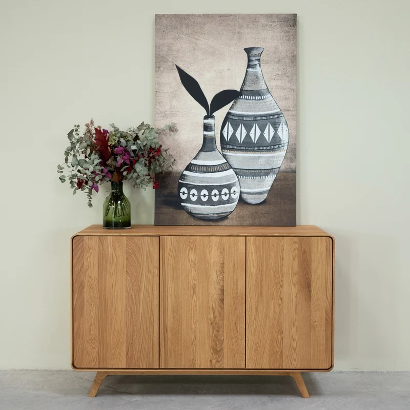 Credenza in legno massello di rovere Geneva 2 | NordicStory