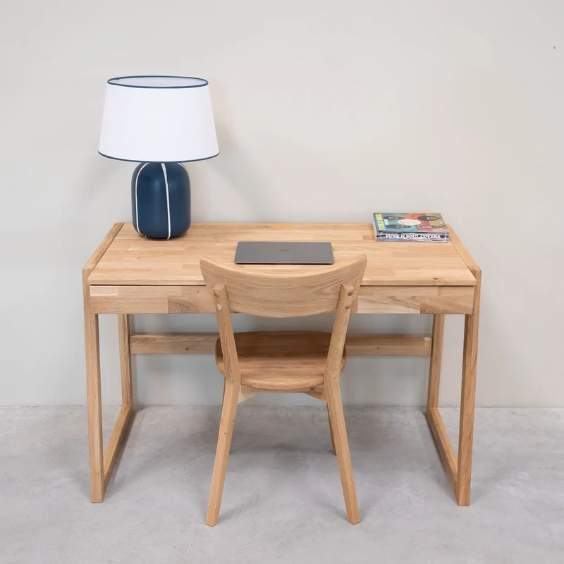 Scrivania in legno massello di rovere Eric | NordicStory