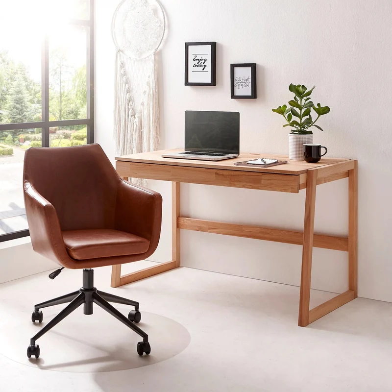 Scrivania in legno massello di rovere Eric | NordicStory