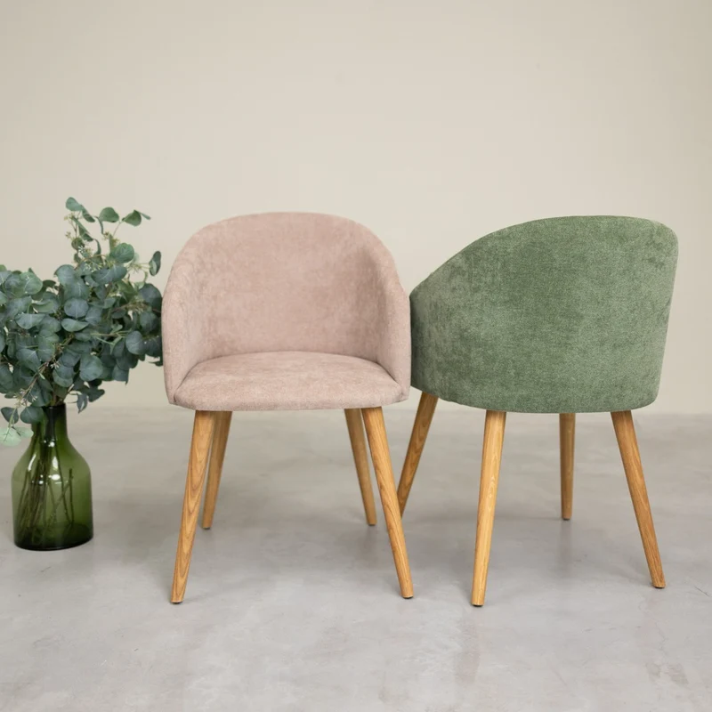 Poltrona Ana in rovere massiccio con rivestimento | NordicStory