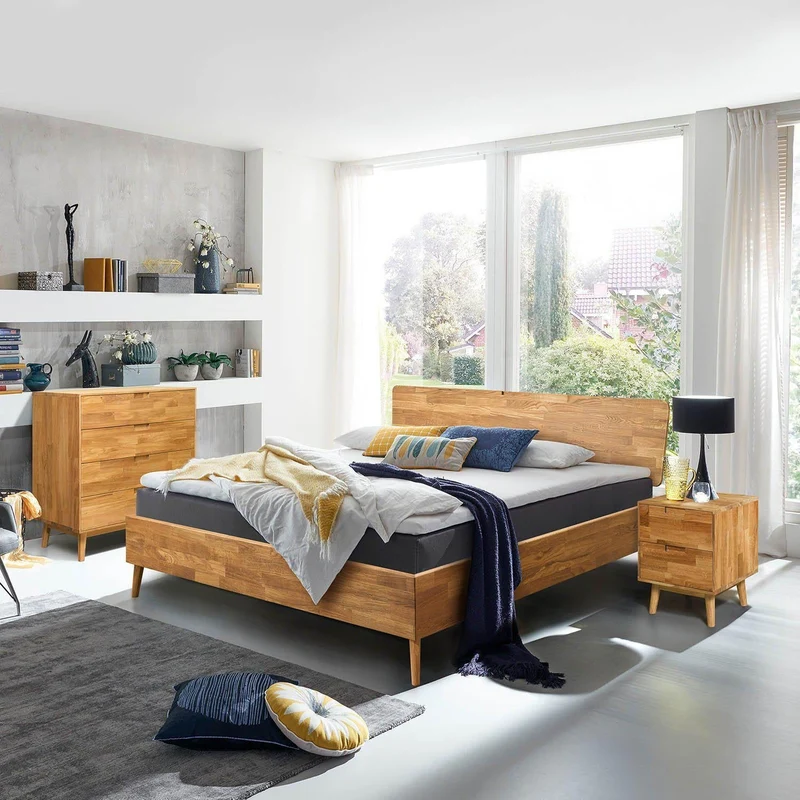 Letto in legno massello di rovere Escandi | NordicStory