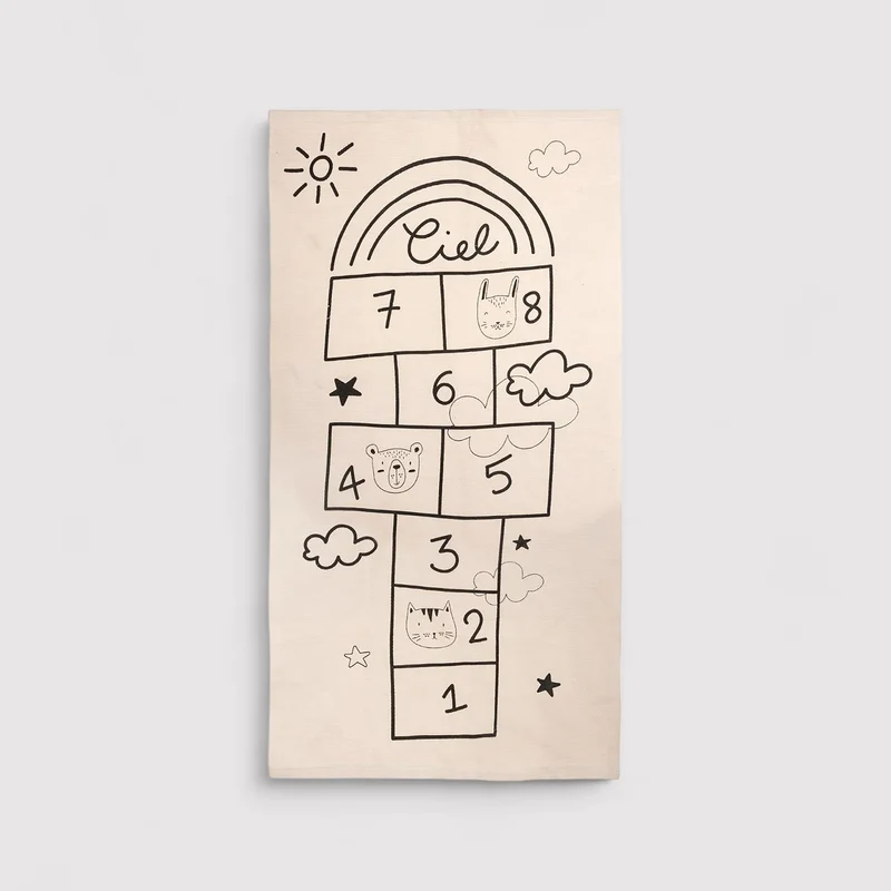 Lofofora - Tappeto per bambini con gioco campana 80x150 cm