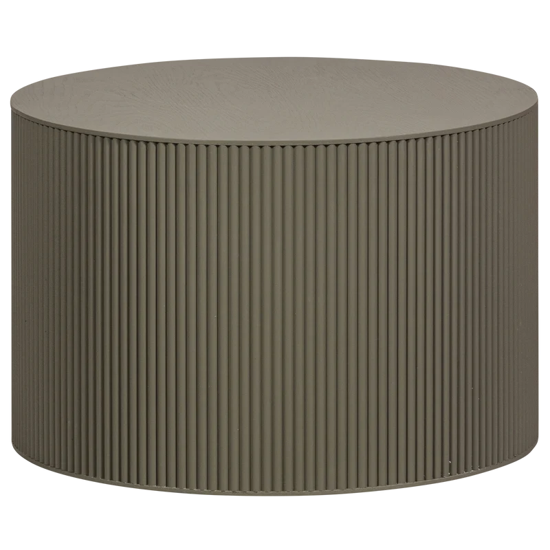 Set di 2 — Tavolino Sanne rotondo verde militare