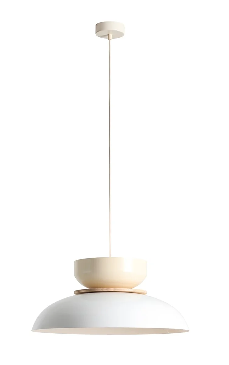 Lampada a sospensione Aldo chiaro Gloss (47+ 23+ Wood)