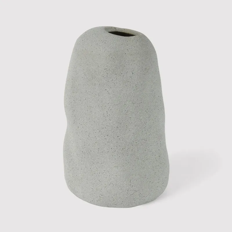 Sagerezia - Vaso alto moderno grigio in gres