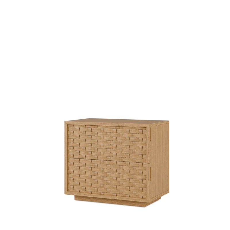 Comodino basso 2 cassetti 60 BORNEO