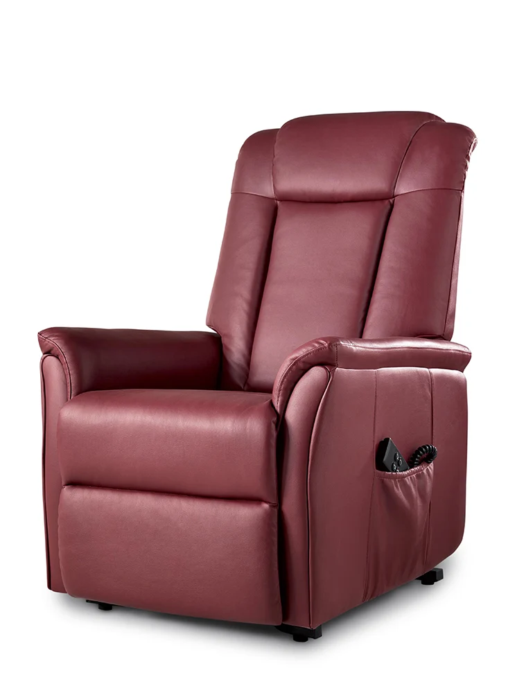 Poltrona relax design da salotto elevatore reclinatore pediera elettrici similpelle - vari colori