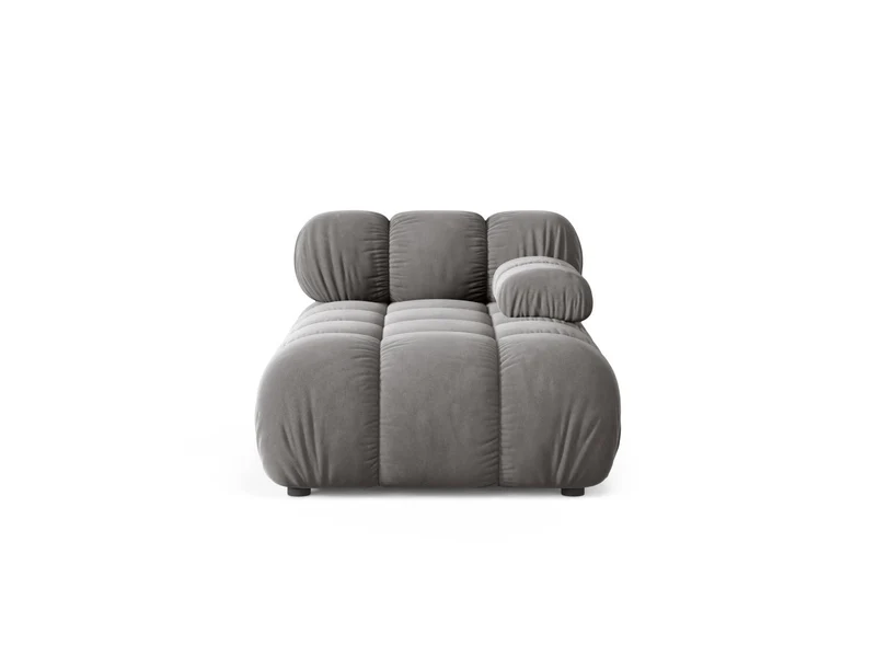 Chaise Longue Destra in Velluto, "Bellis", 1 Posto, 155x94x70