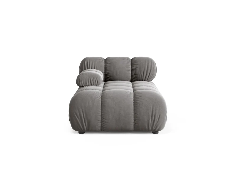 Chaise Longue Sinistra in Velluto, "Bellis", 1 Posto, 155x94x70