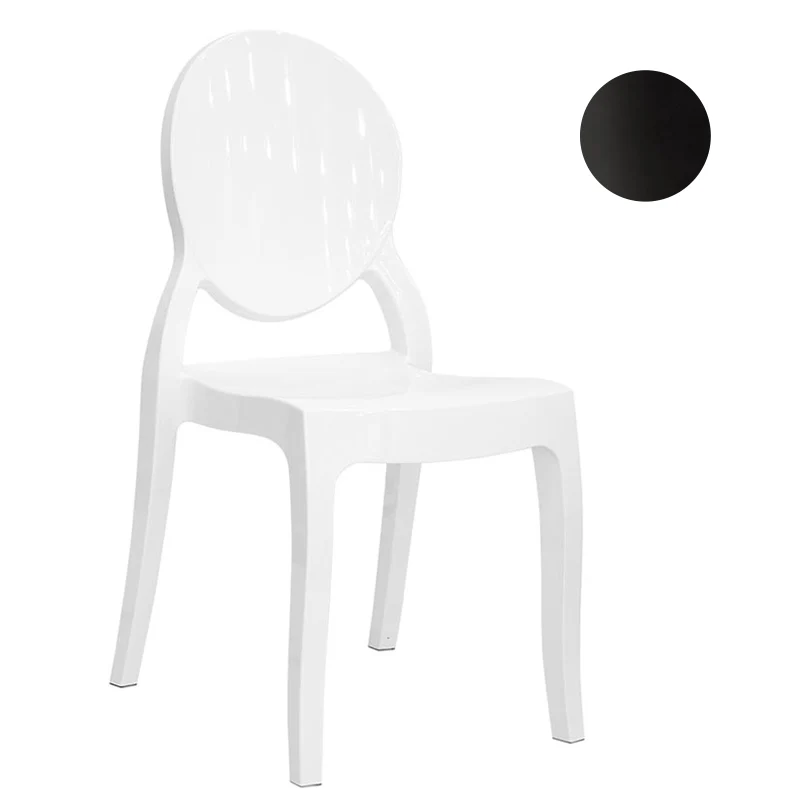 Set da 2 Sedia moderna struttura in policarbonato modello classico