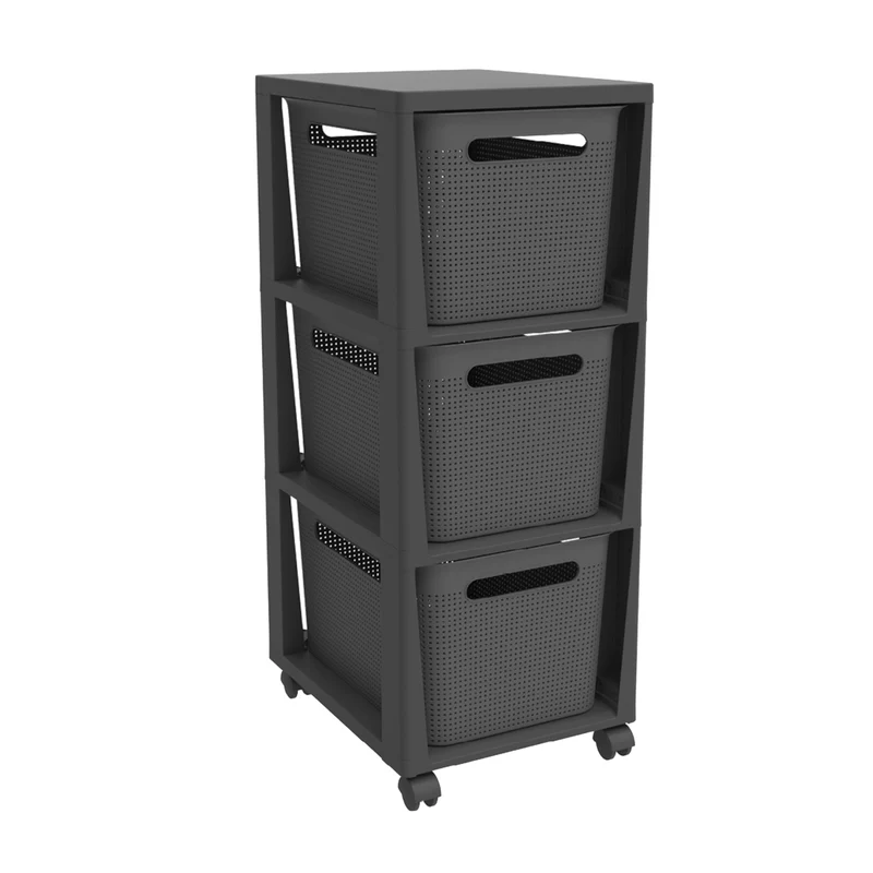 Cassettiera 3 x 16 l BRISEN con ruote