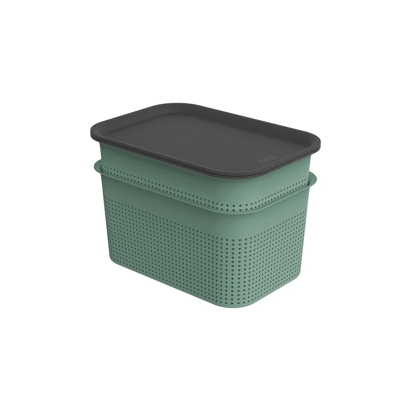Set 2 pz Cesto con coperchio 4.5 l BRISEN