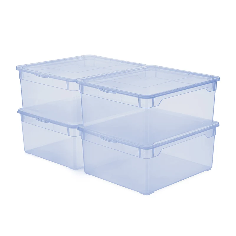 Set di contenitori Clear Sweater 18 l, 4 pz.