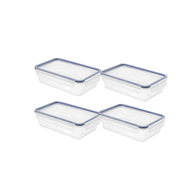 Set 4 pz Contenitore per frigorifero 1,5 l CLIC & LOCK