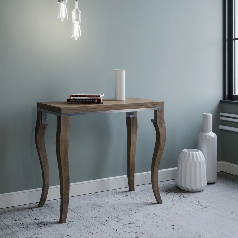 Olanda Libra - Consolle classica allungabile in tavolo apertura a libro cm 90x90/45x78h - vari colori