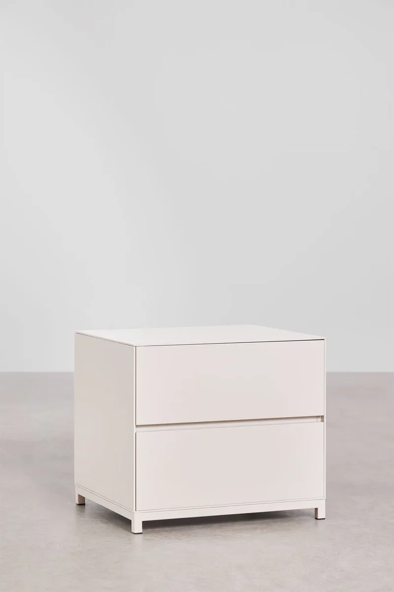 Kivora - Comodino rettangolare 50x45 cm in MDF