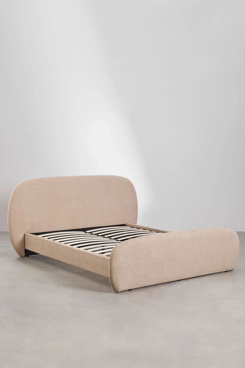 Brunel - Letto in tessuto bouclé