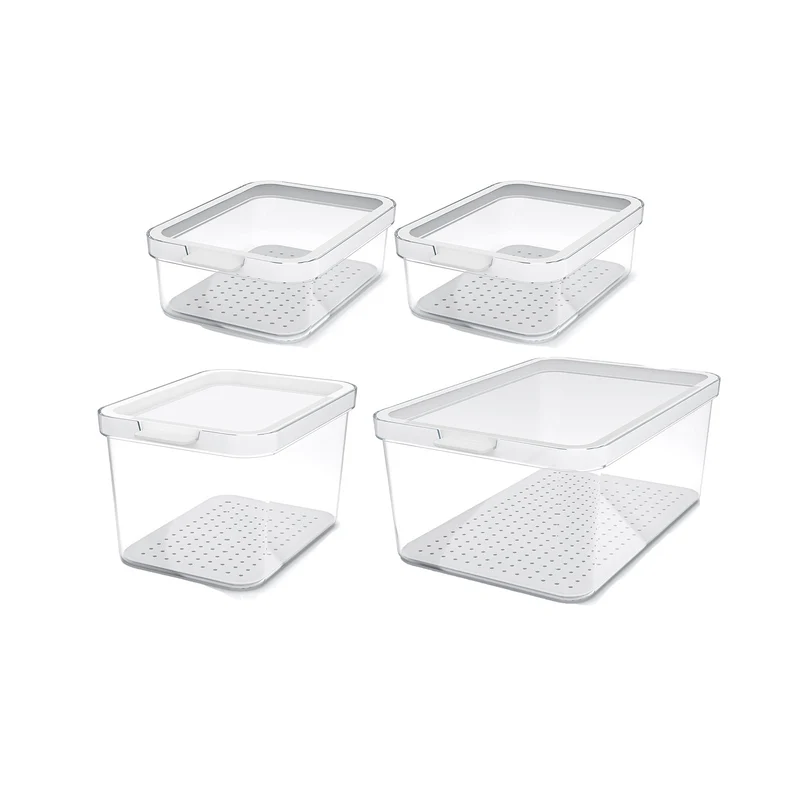Set 4 pz Contenitore per frigorifero CAUMA