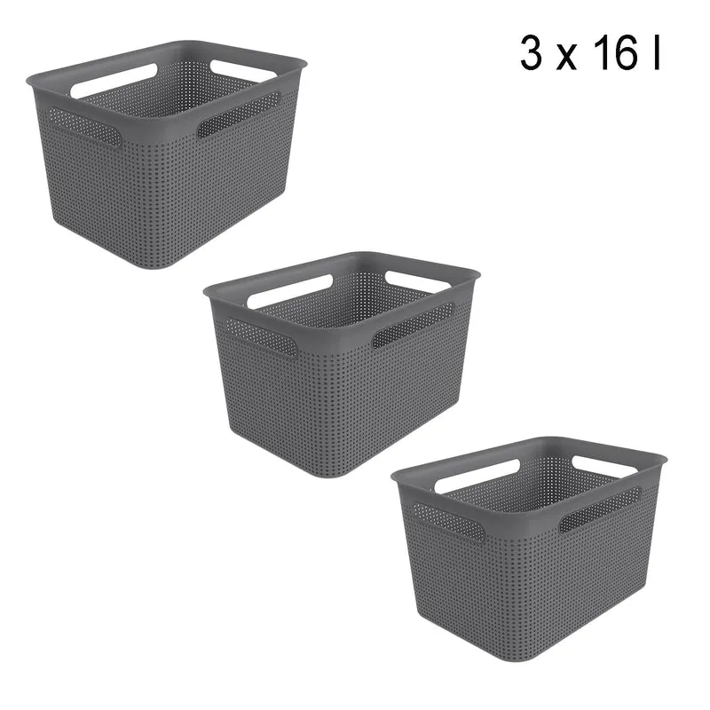 Set 3 pz Cesto grande 16 l BRISEN