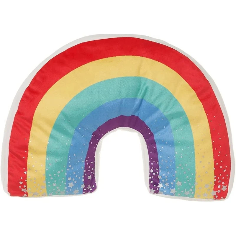 Cuscino Arcobaleno Multicolore in Cotone Bambini Adulti Casa Arredamento Design