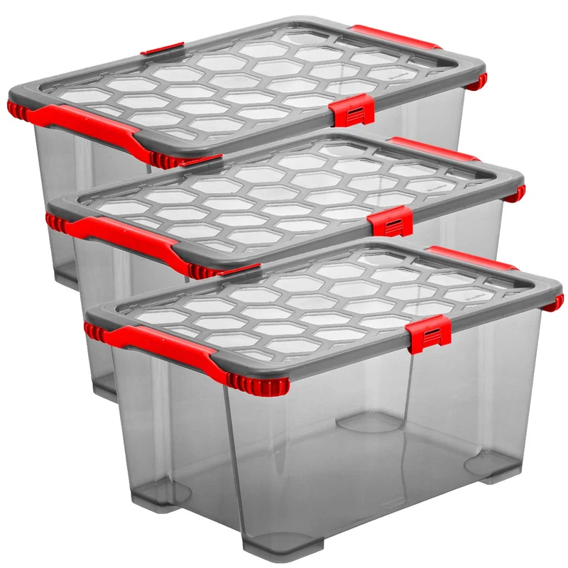 Set 3 pz Contenitore con ruote 44 l EVO TOTAL
