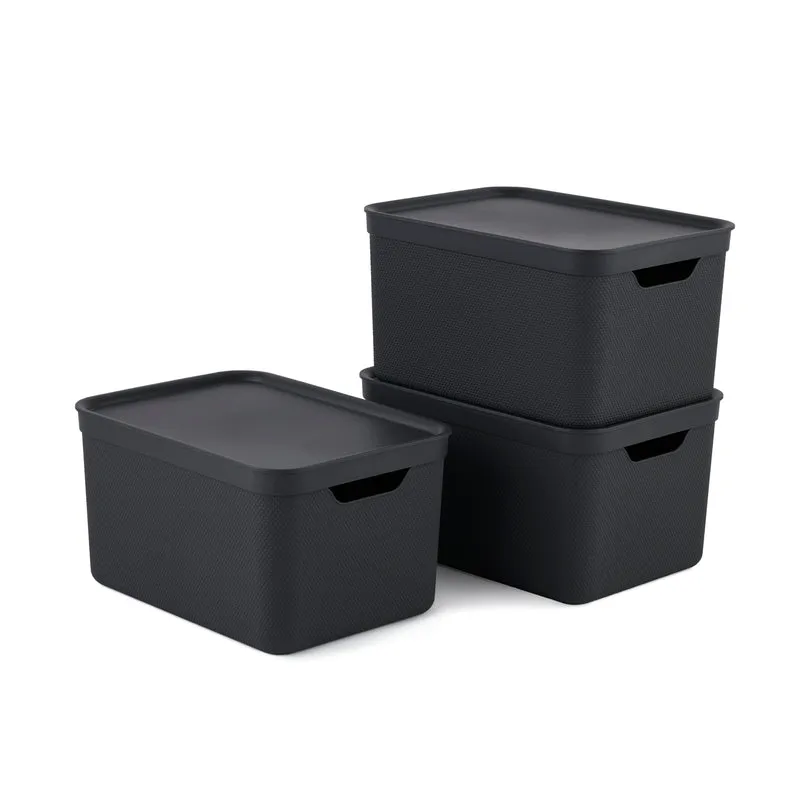 Set 3 pz Contenitore Deco con coperchio A4 16 l JIVE