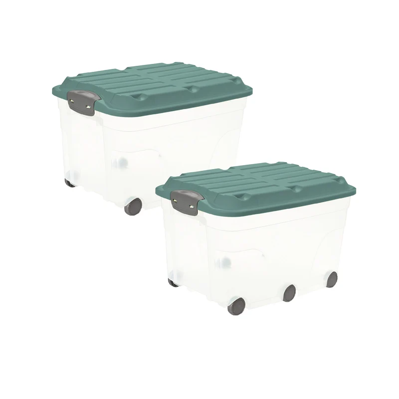 Set 2 pz Contenitore con 6 ruote 57 l ROLLER