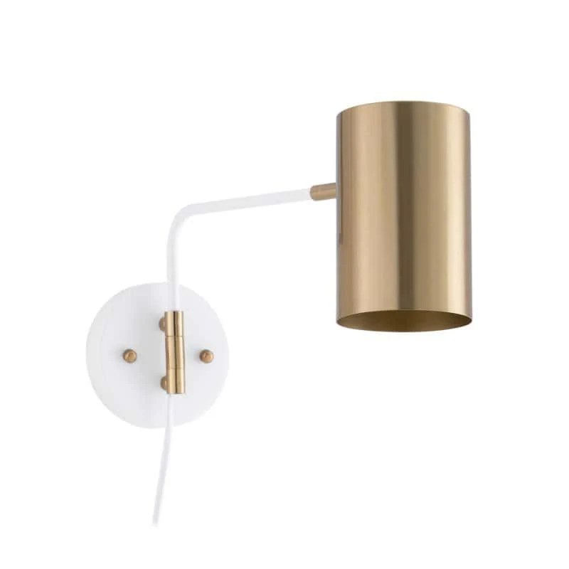 Lampada applique TALAIA ottone e bianco