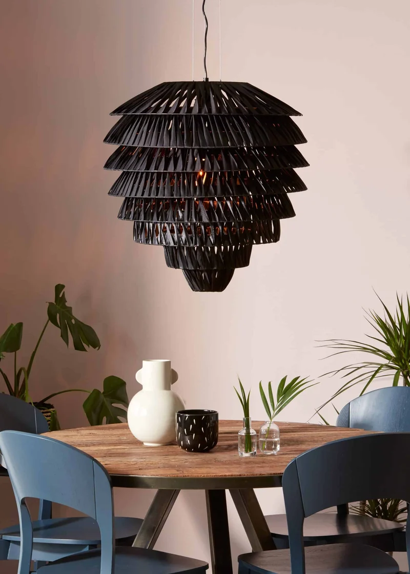 Lampada a sospensione DORSIA black 60cm