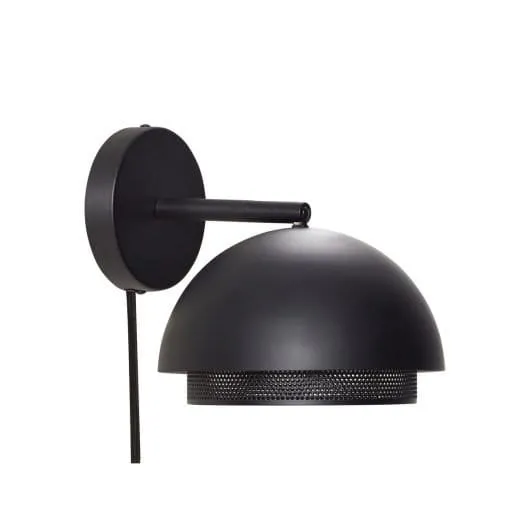 Lampada da parete EDGE wall nera in metallo by Hübsch
