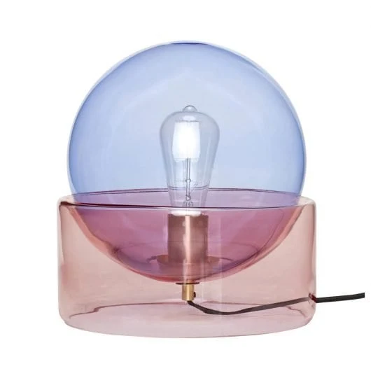 Lampada da tavolo blu e rosa by Hübsch