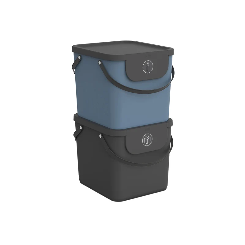 Set 2 pz Contenitore per la raccolta differenziata 40 l ALBULA