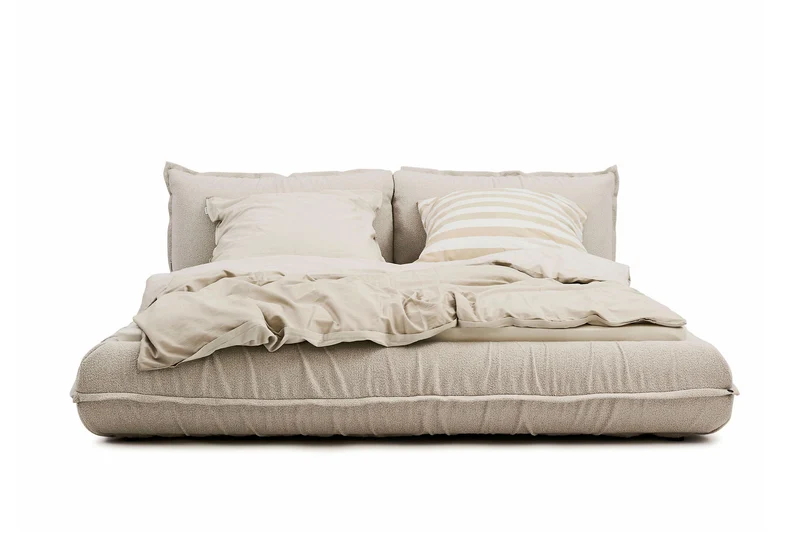 Tom Tailor PILLOW Bett mit Einlegerahmen Boucléstoff