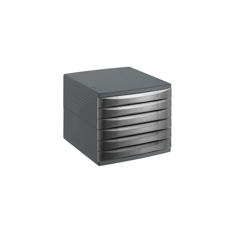 Cassettiera da ufficio con 6 cassetti chiusi QUADRA