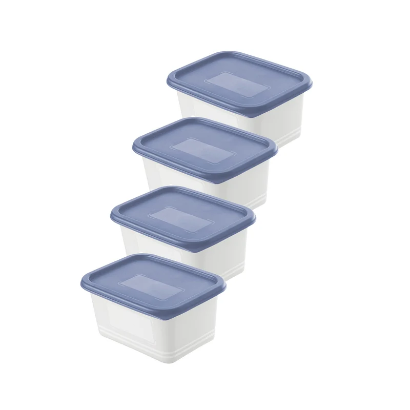 Set 4 pz Contenitore alimenti congelatore 0.75 l DOMINO