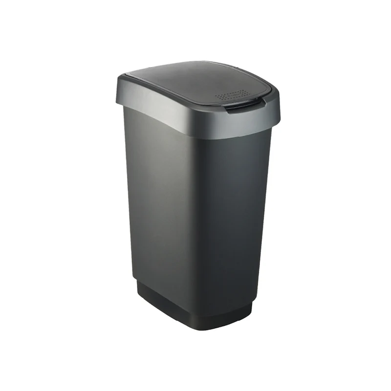 Pattumiera con coperchio basculante 50 l TWIST